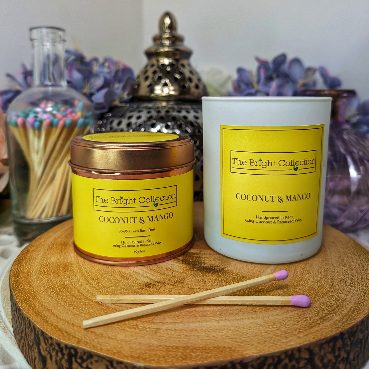 Naturally Bright Candle Tins and Jars