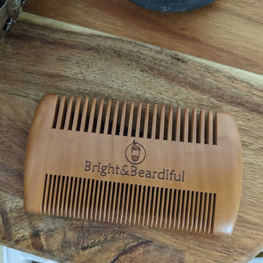 Double Antistatic Wooden Comb